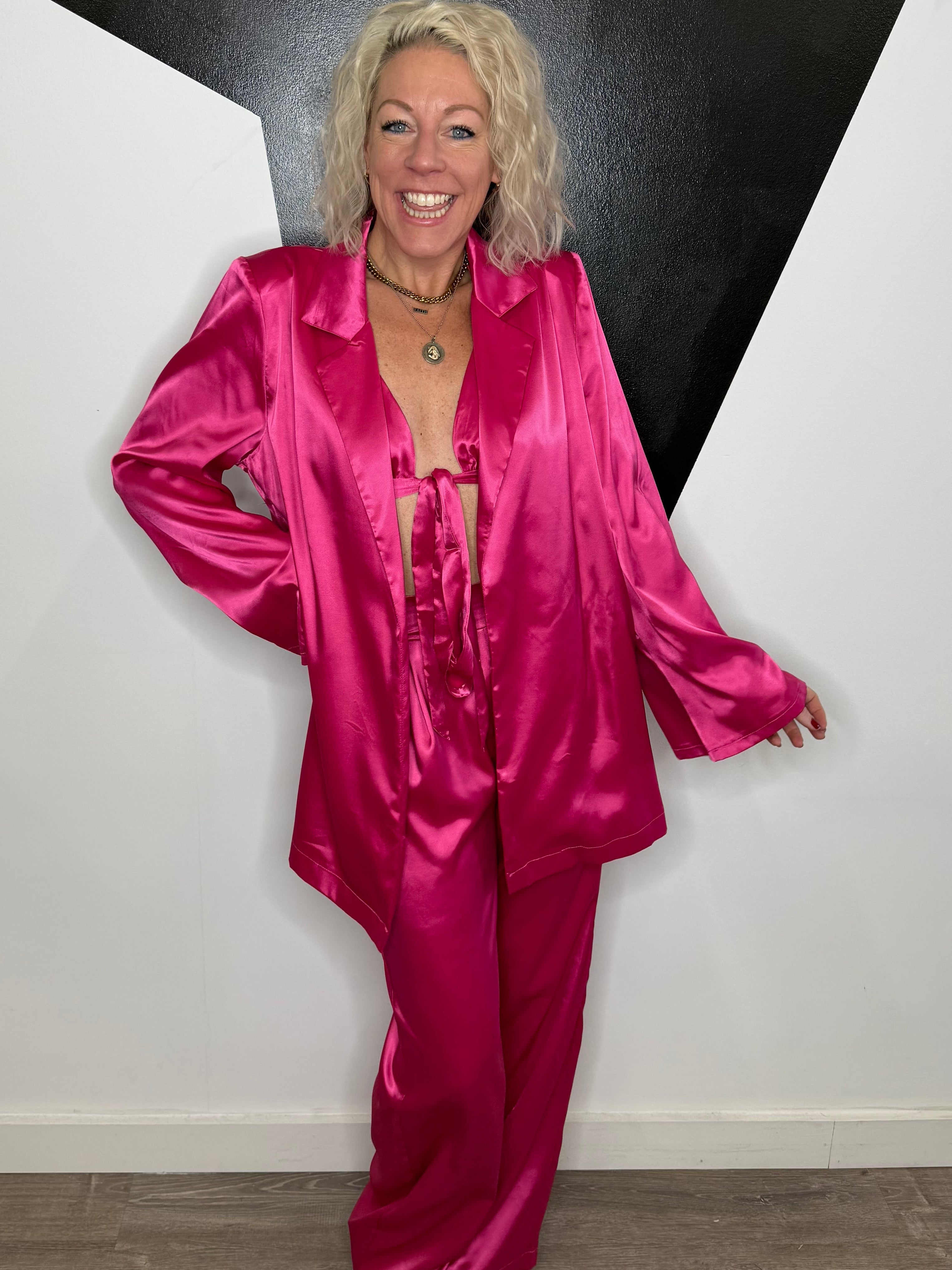 Three Piece Satin Siren Set