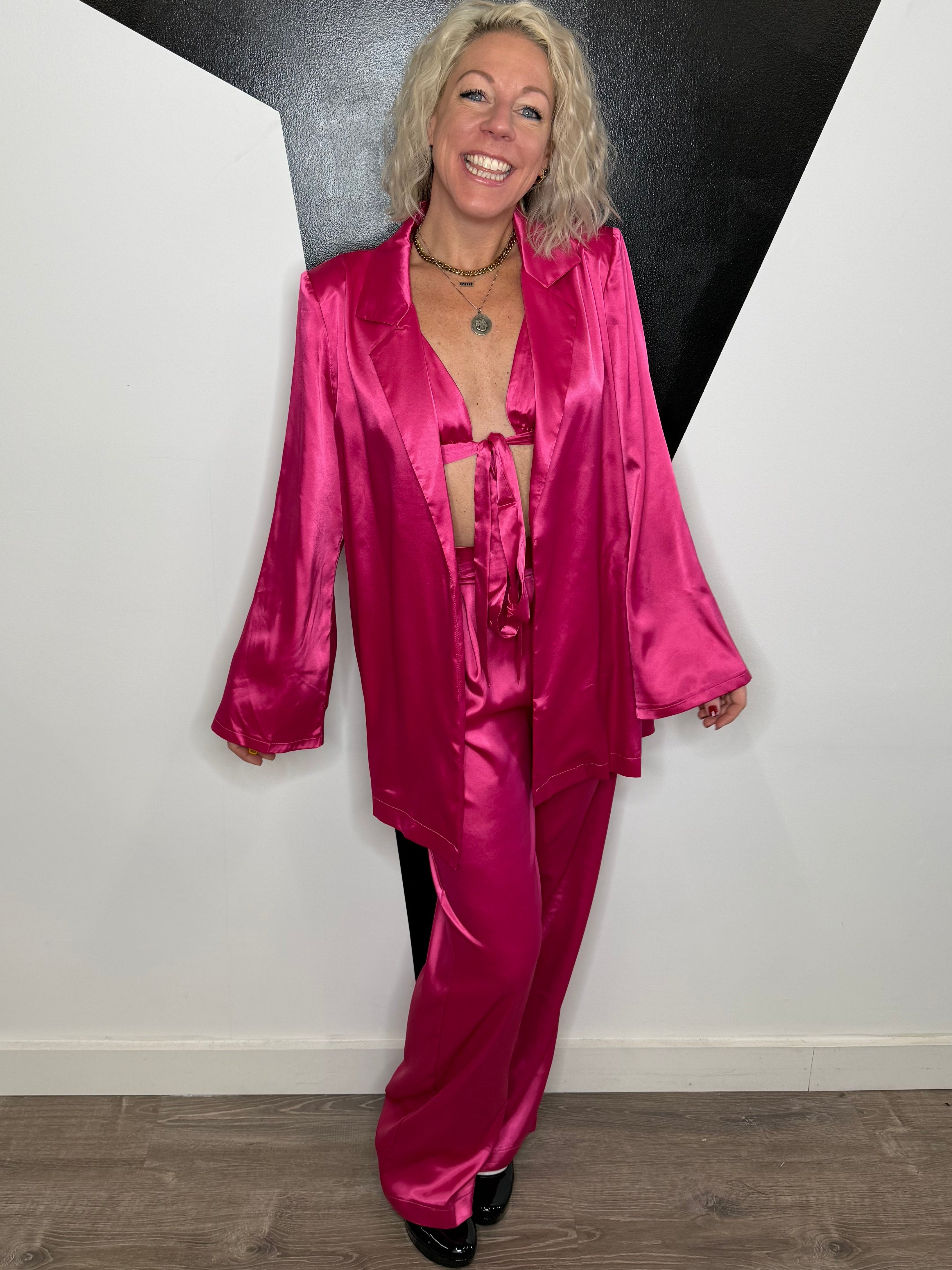 Three Piece Satin Siren Set