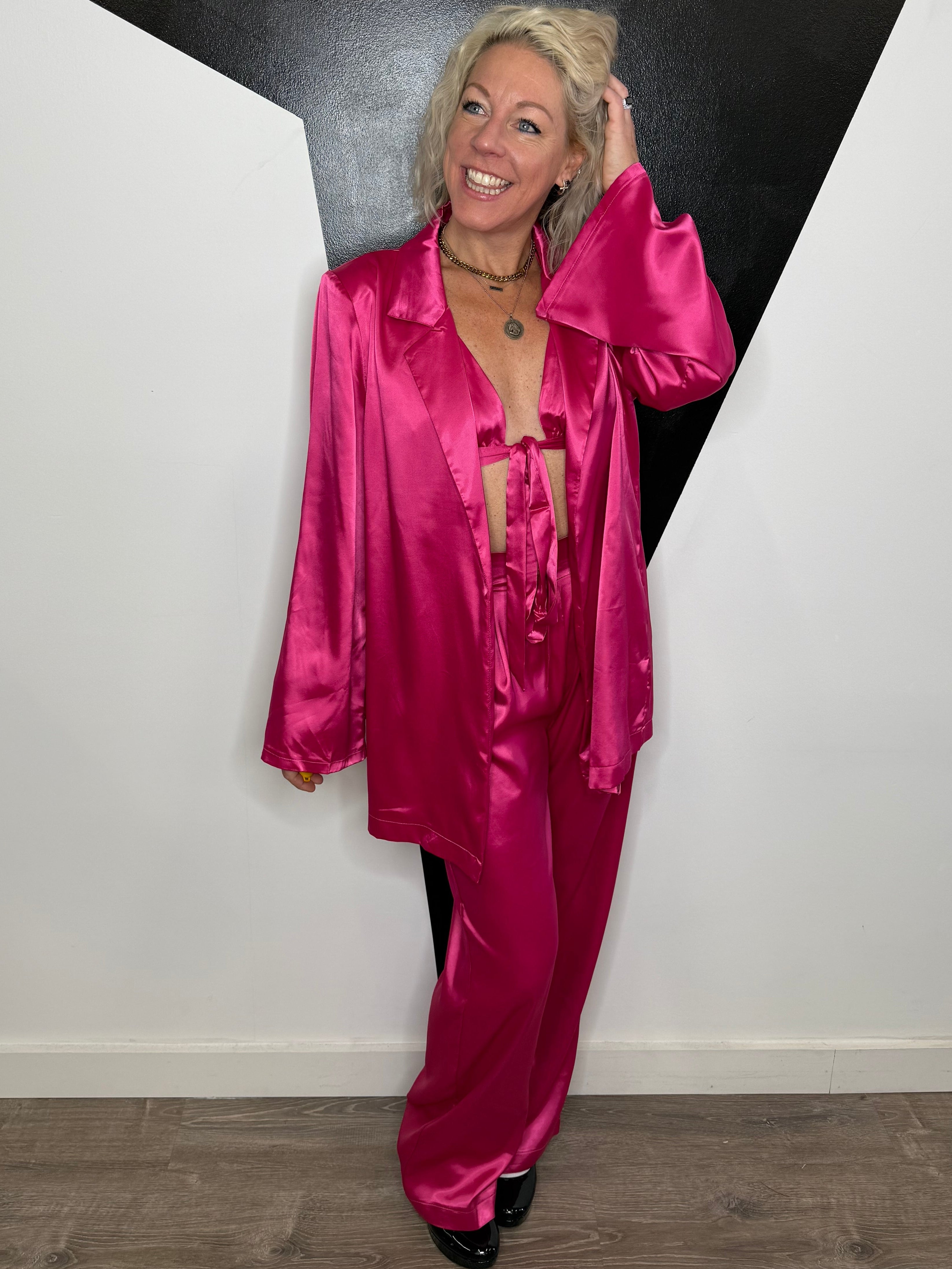 Three Piece Satin Siren Set