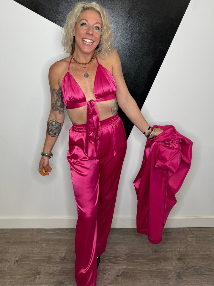 Three Piece Satin Siren Set