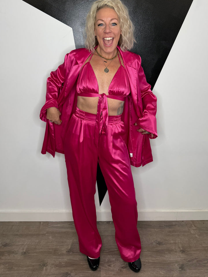 Three Piece Satin Siren Set