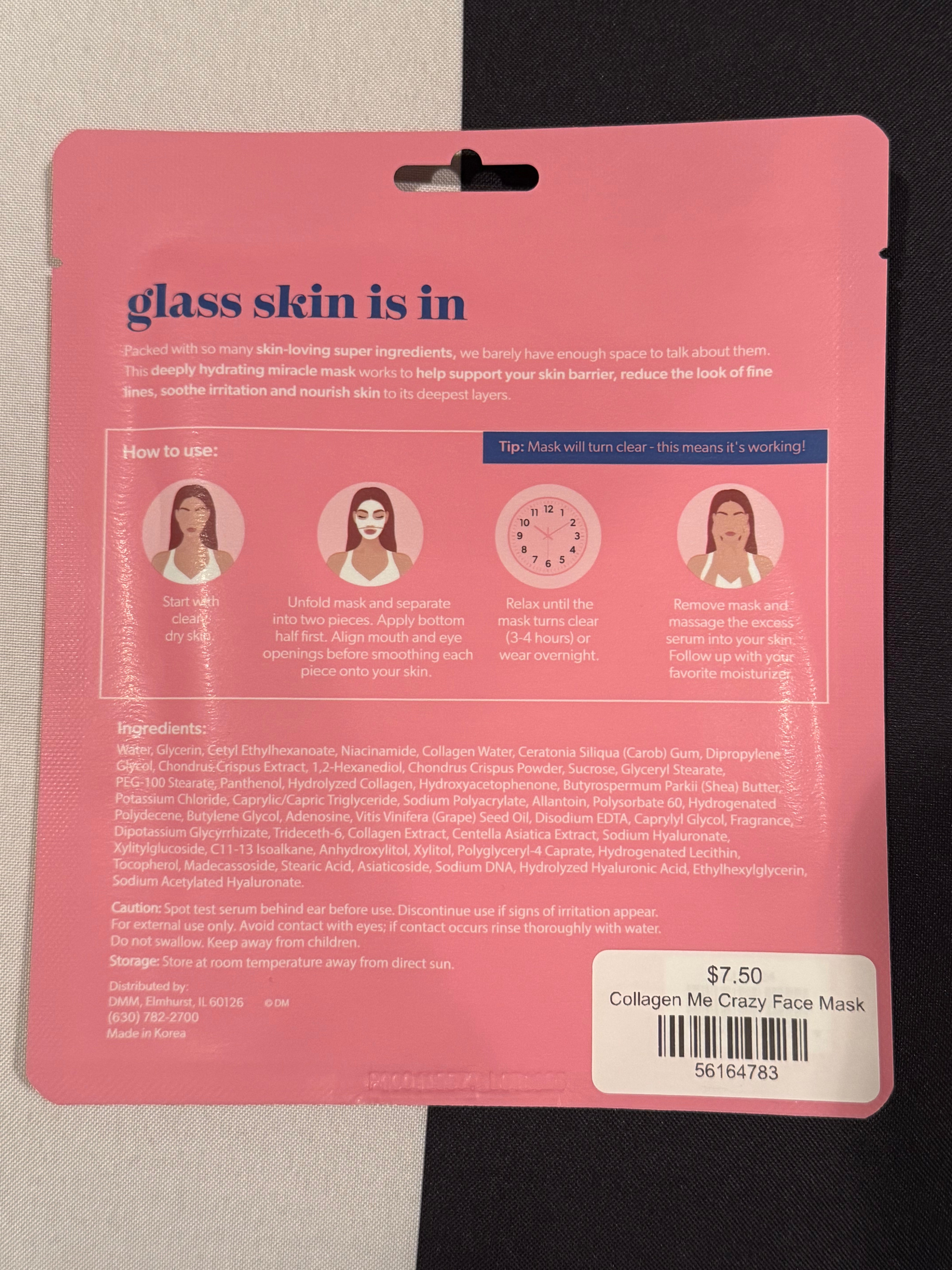 Collagen Me Crazy Face Mask