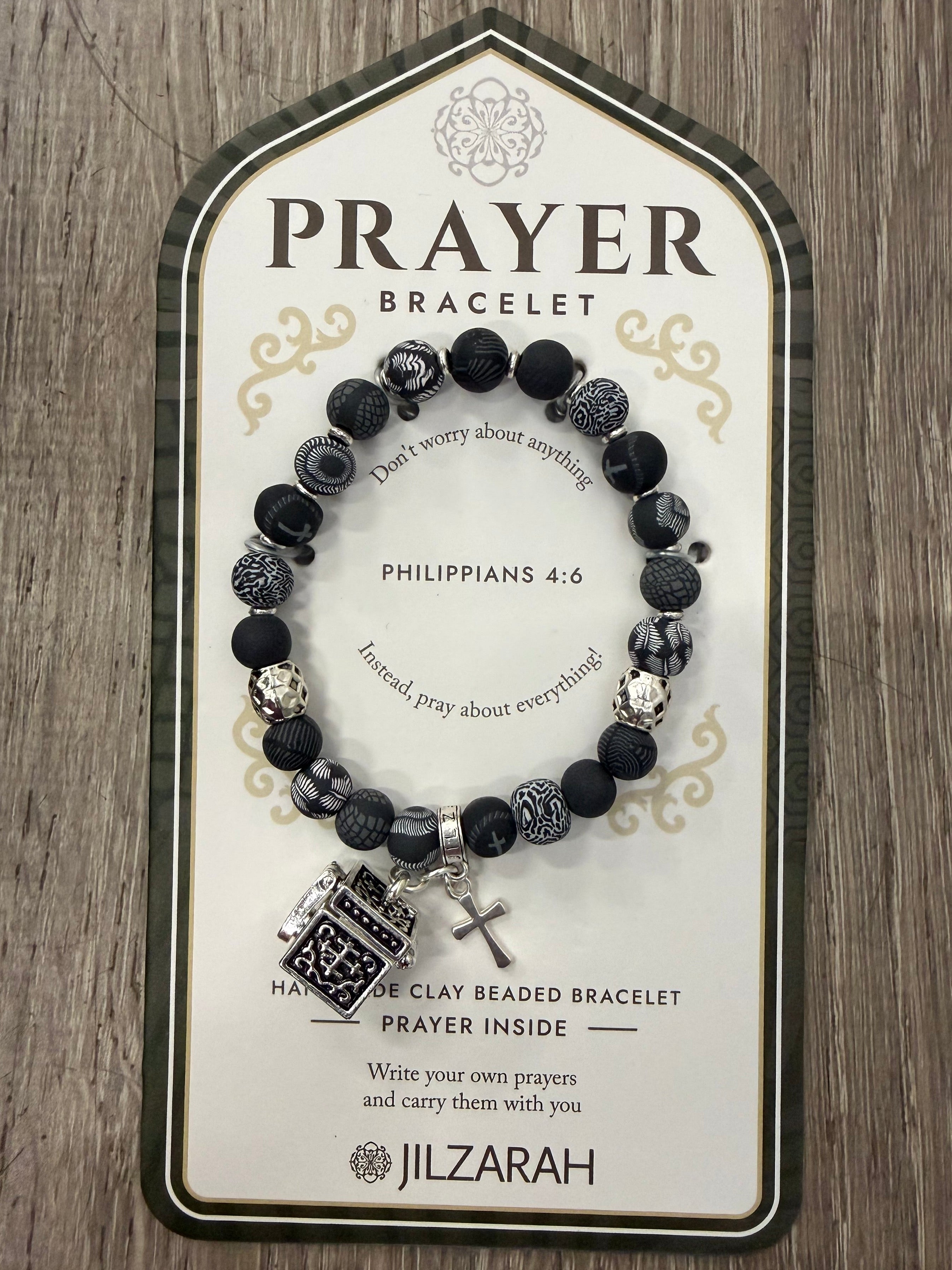 Handmade Prayer Bracelet in Black