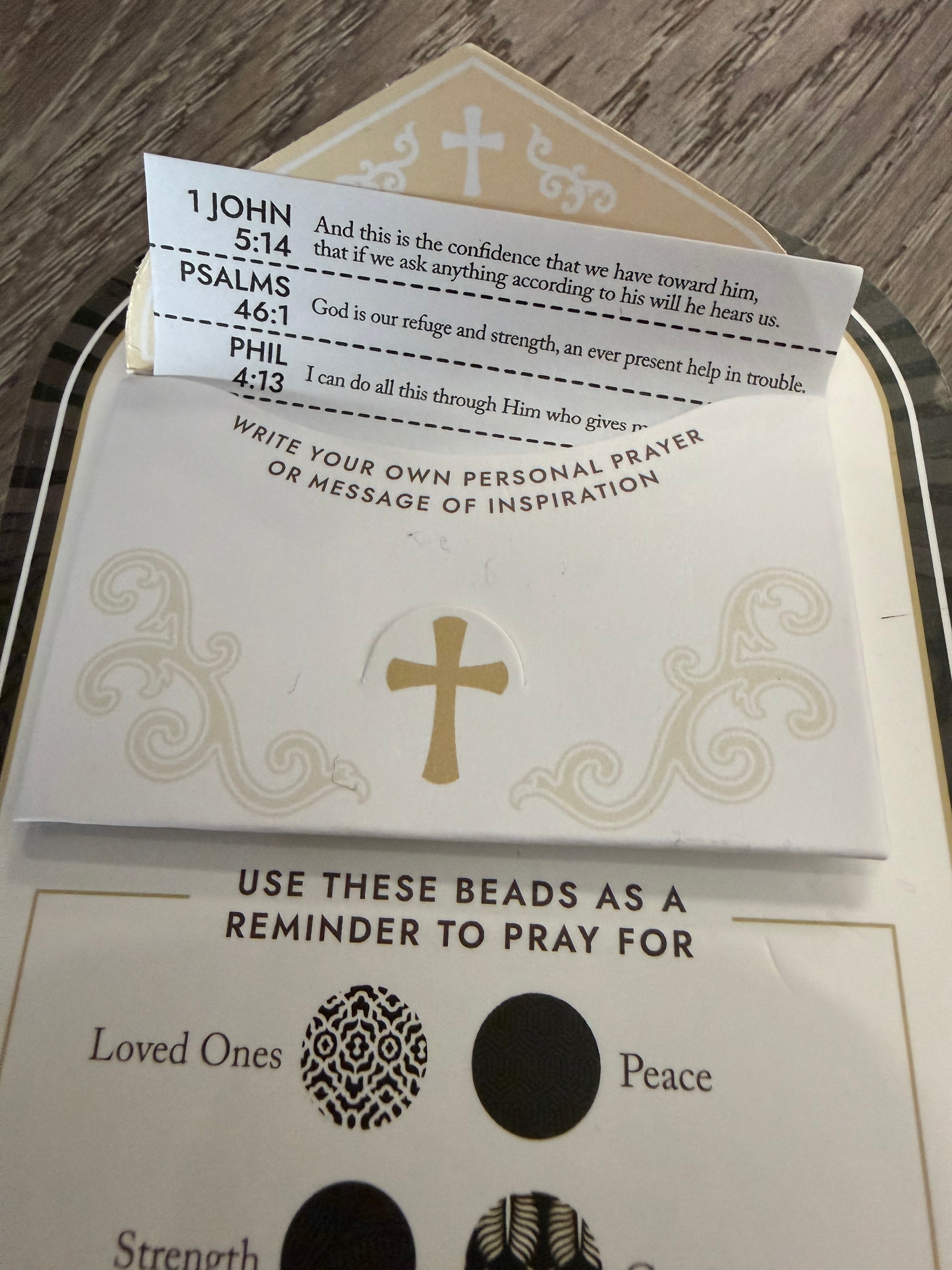 Handmade Prayer Bracelet in Black