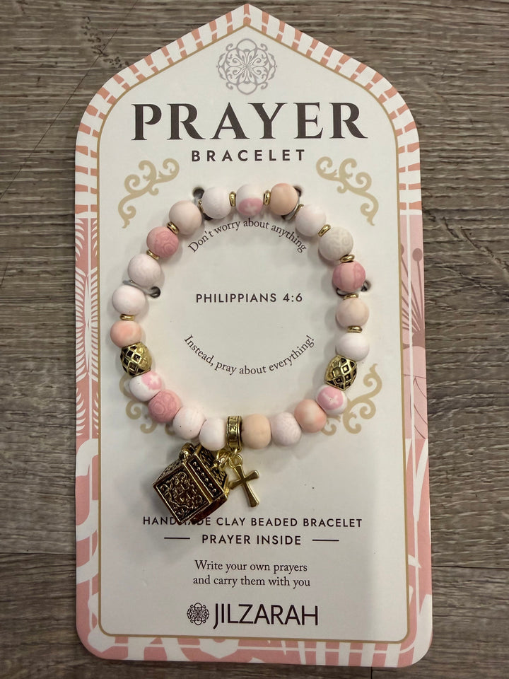Handmade Prayer Bracelet in Pink