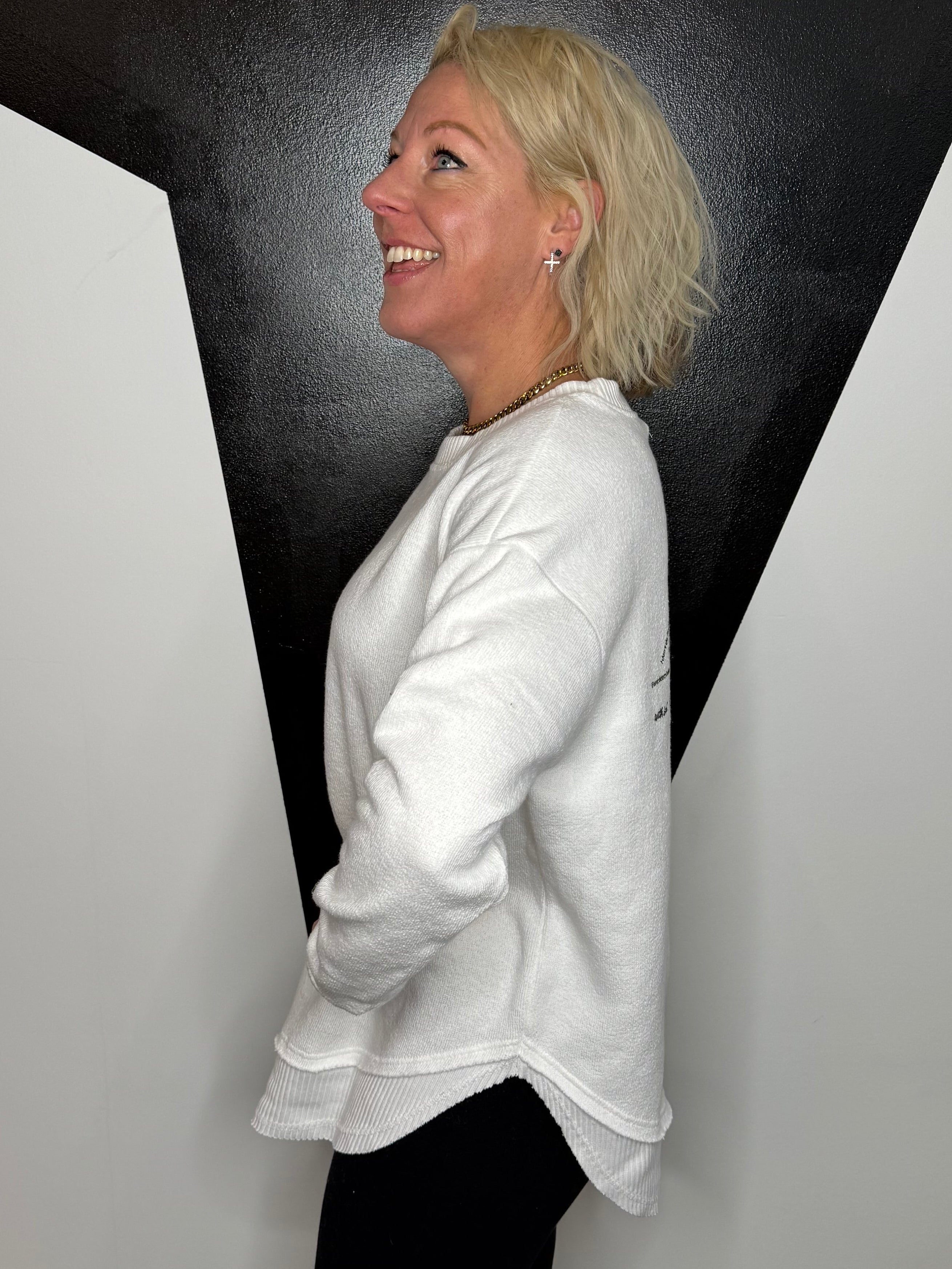 You Fly Pullover in White