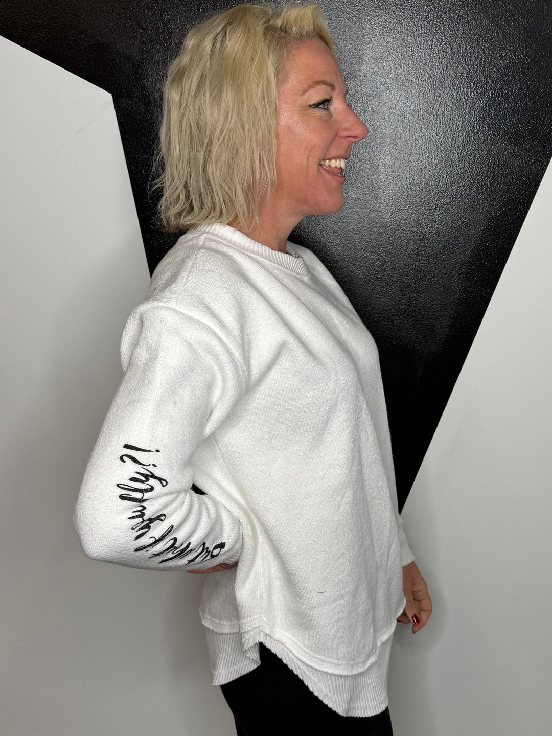 You Fly Pullover in White