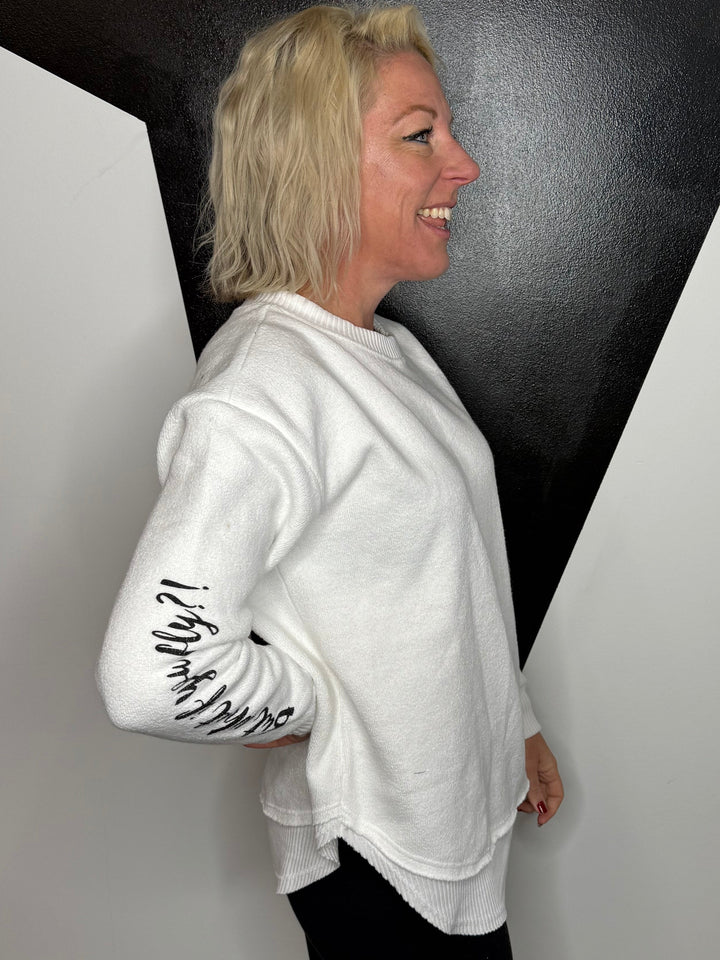 You Fly Pullover in White
