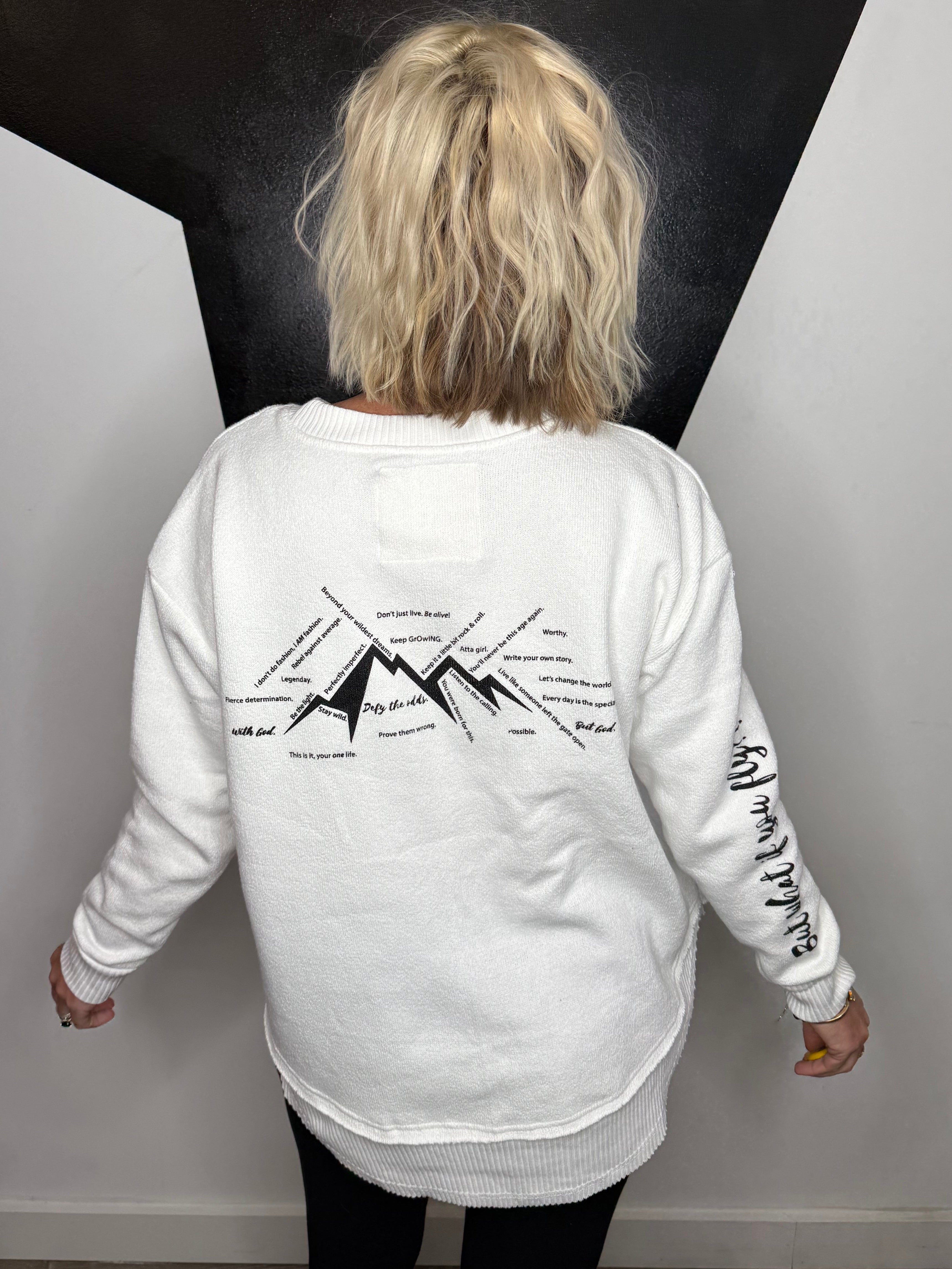 You Fly Pullover in White