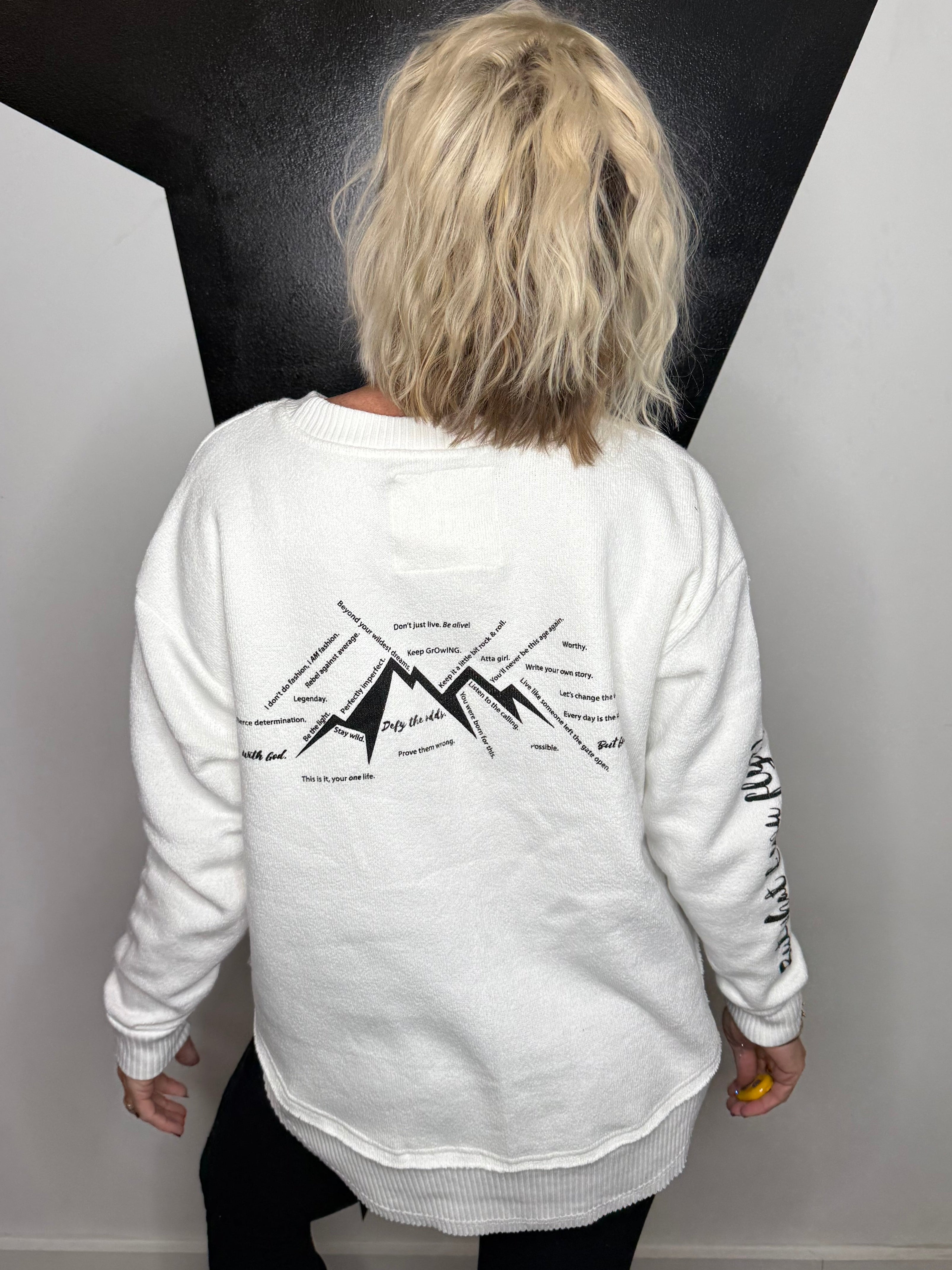 You Fly Pullover in White