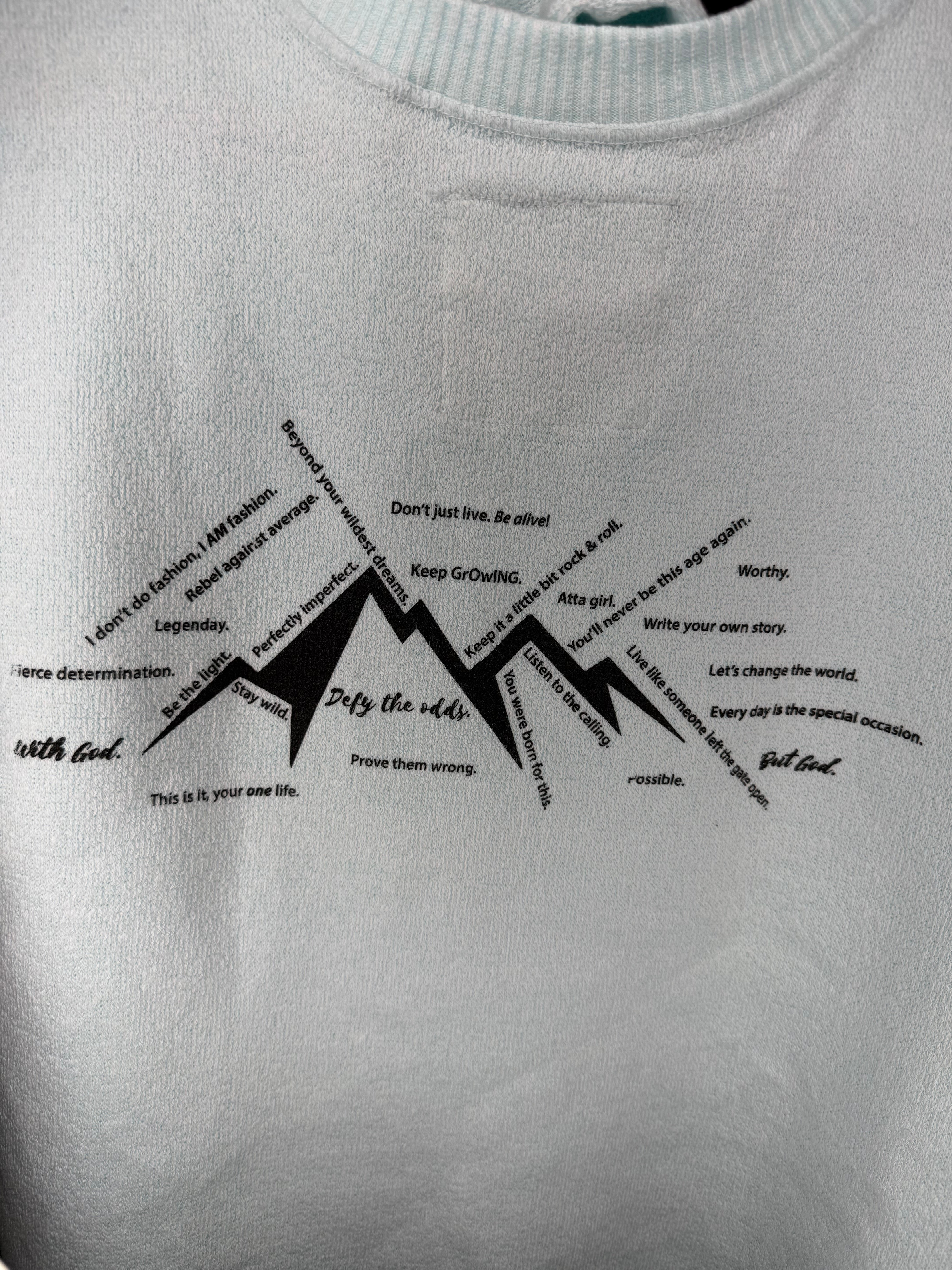 You Fly Pullover in Aqua