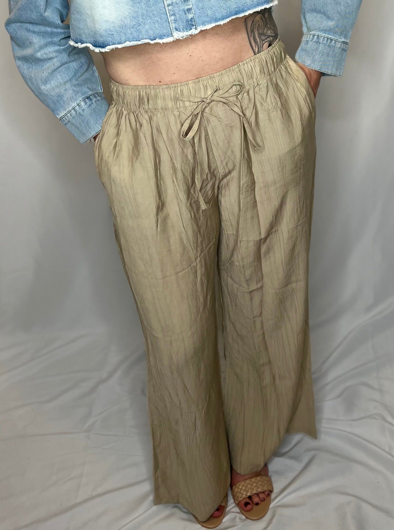 Linen Khaki Pants