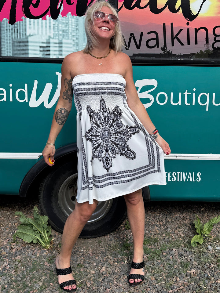 Portia Dress in White