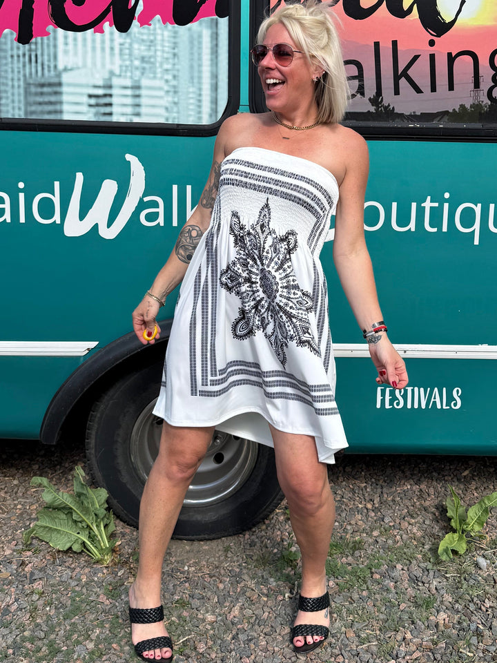 Portia Dress in White