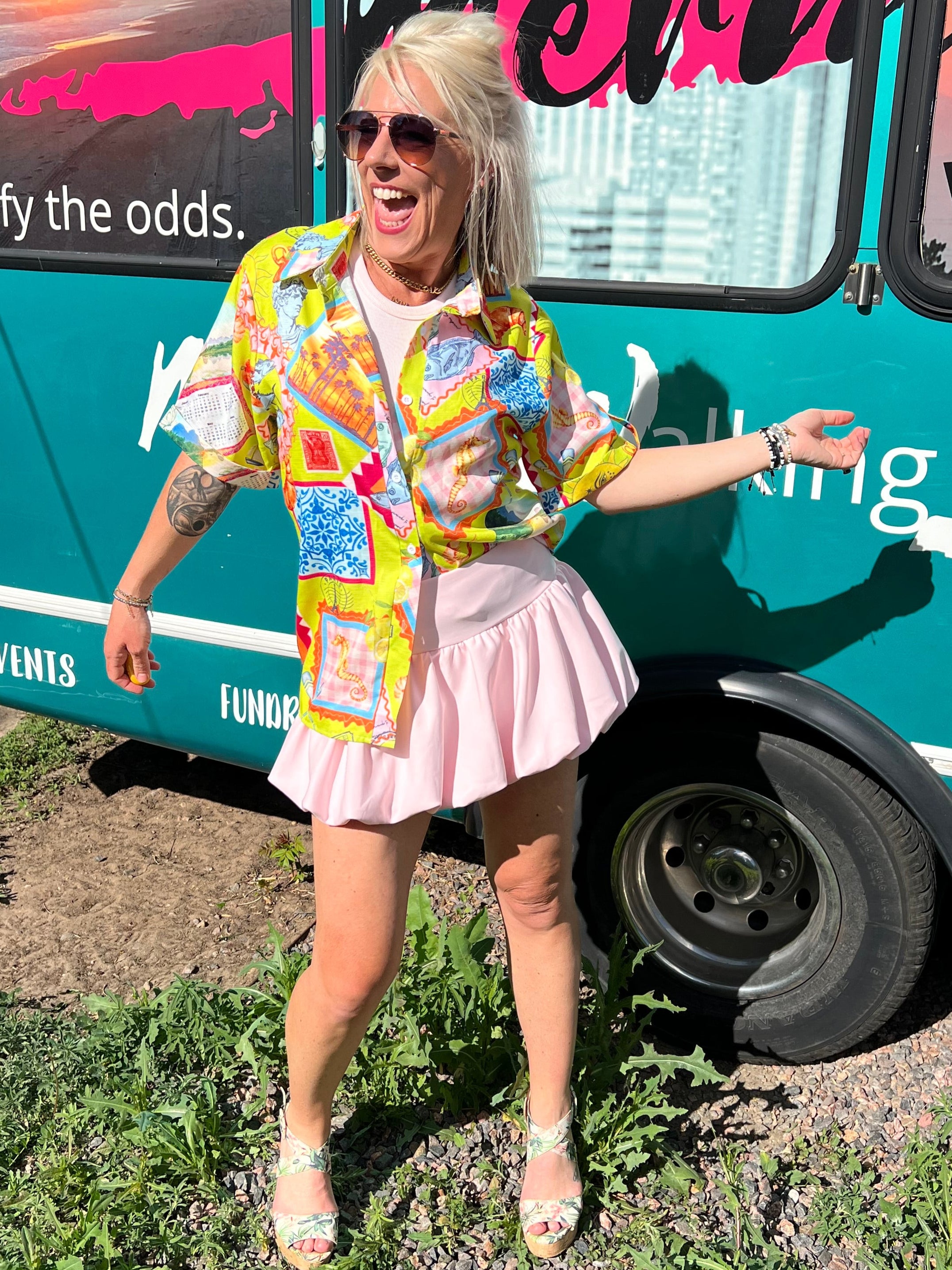 Euro Trip Button Up Top