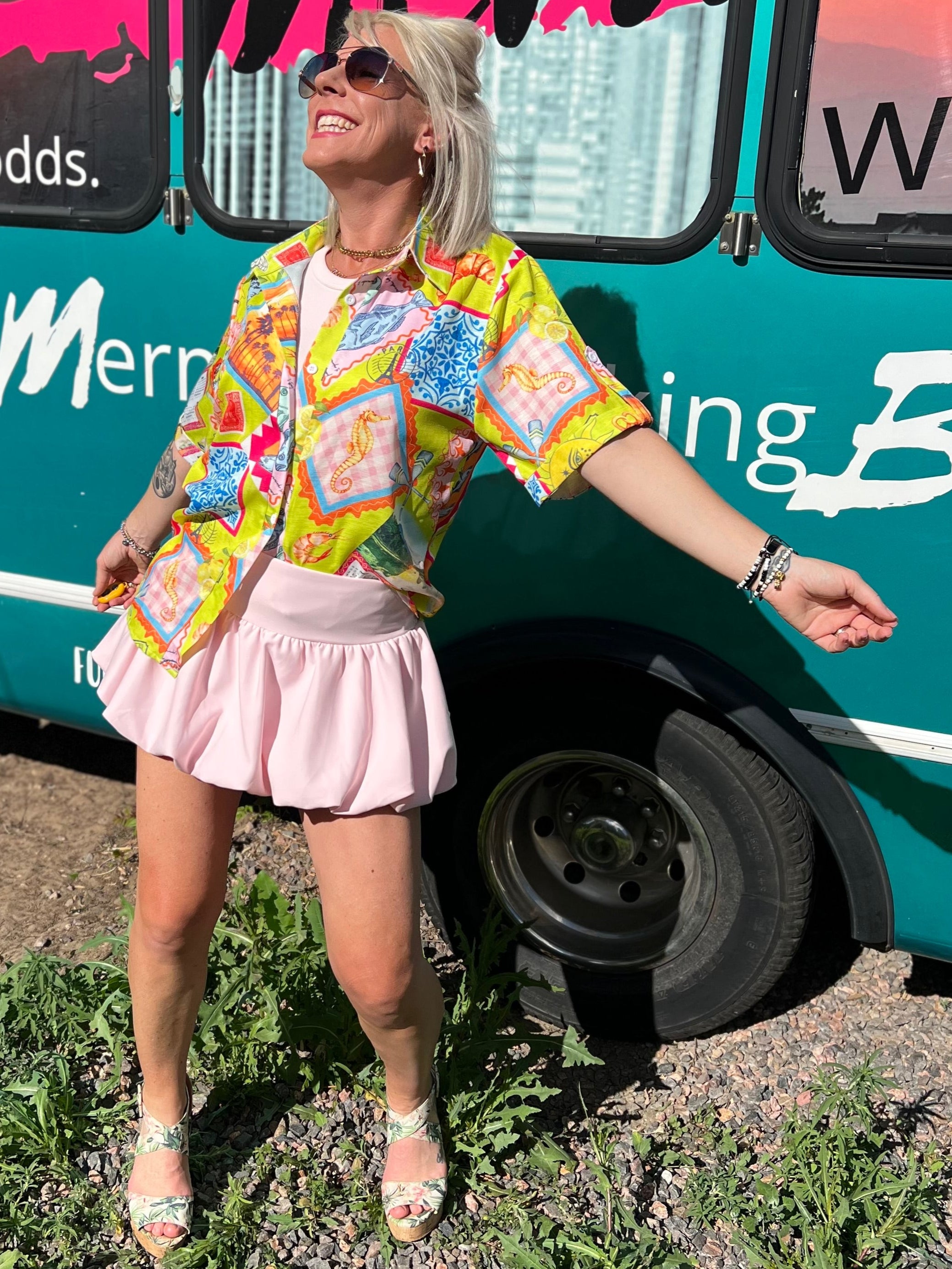 Euro Trip Button Up Top