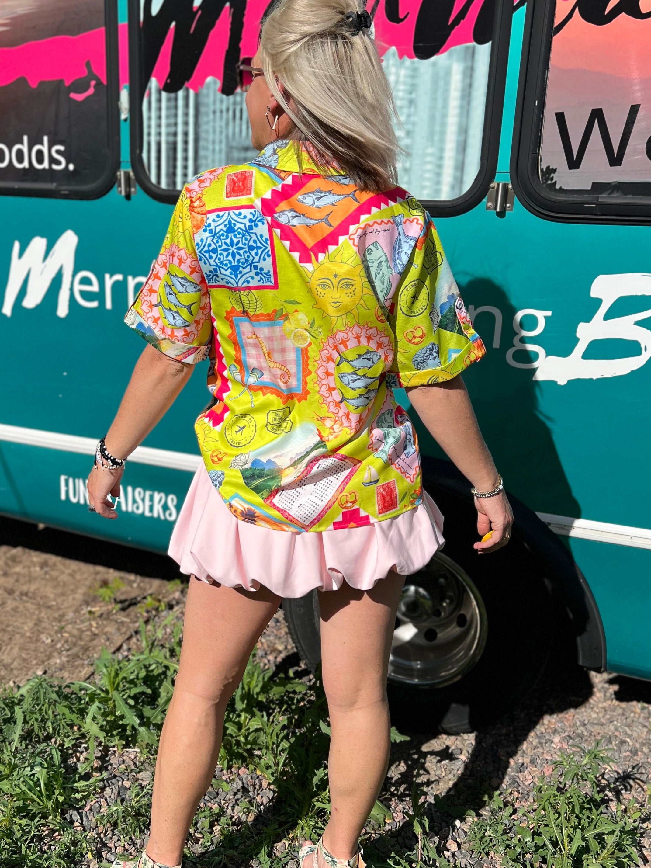 Euro Trip Button Up Top