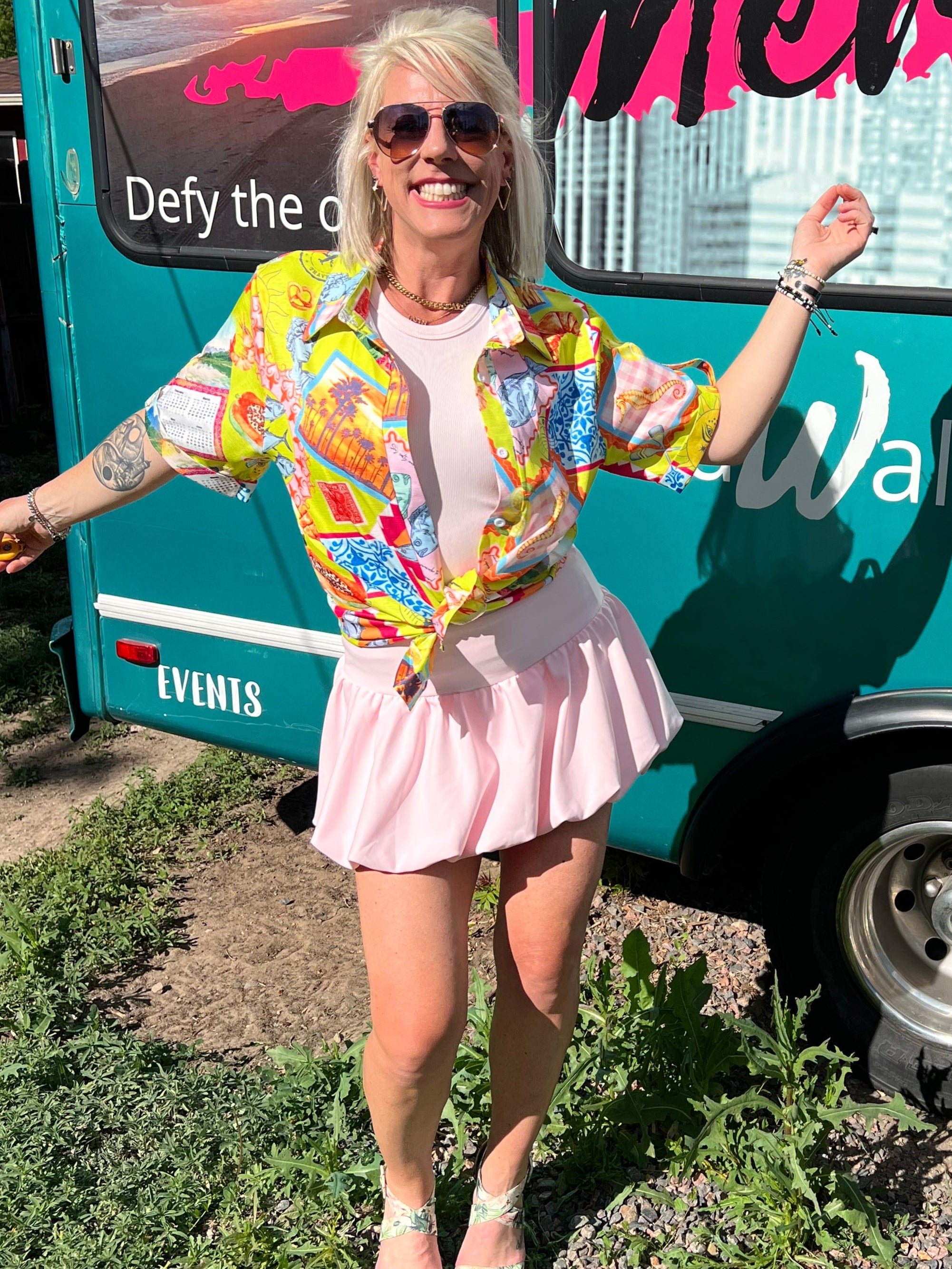 Euro Trip Button Up Top