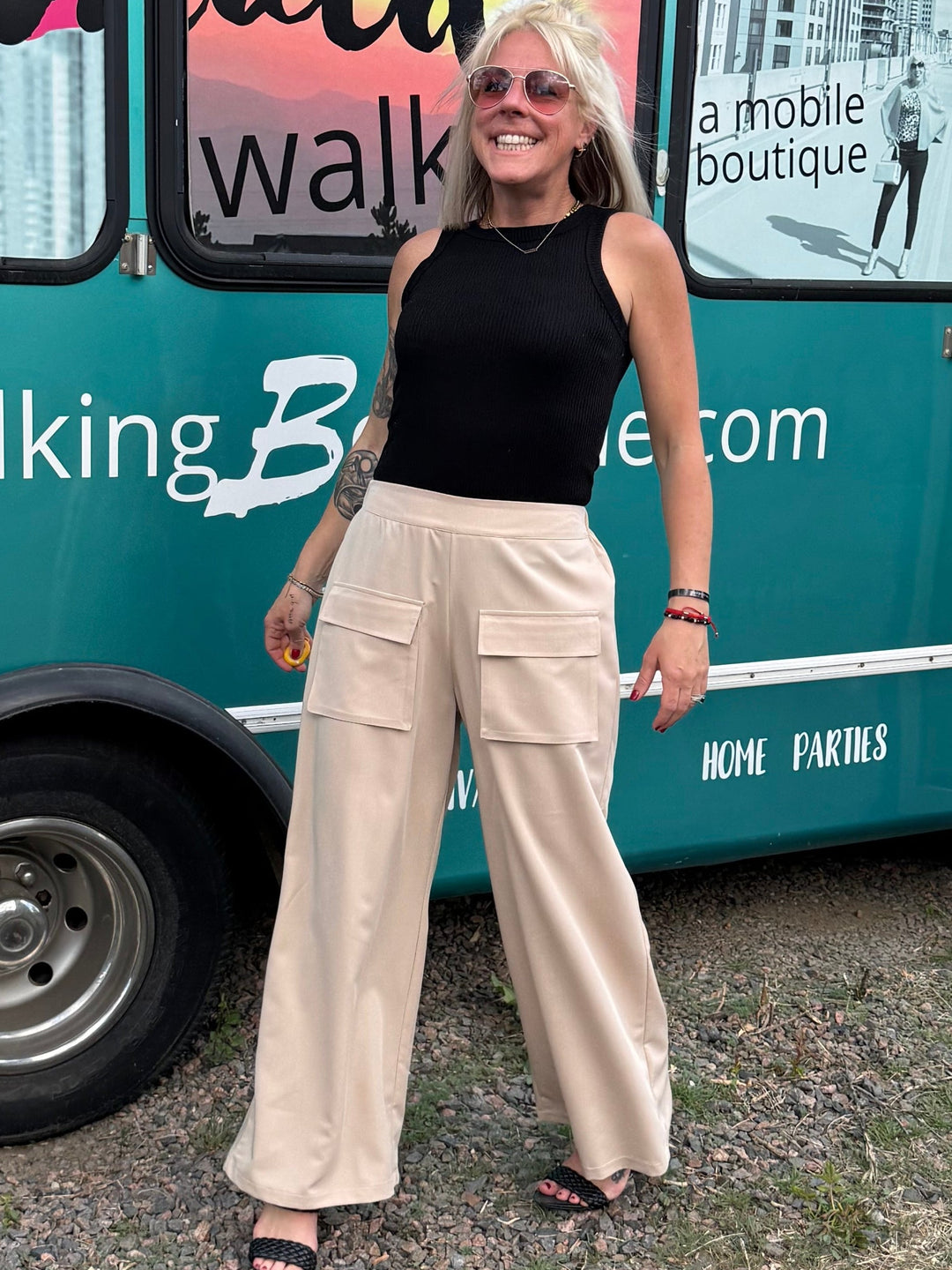 Marina Pants in Khaki