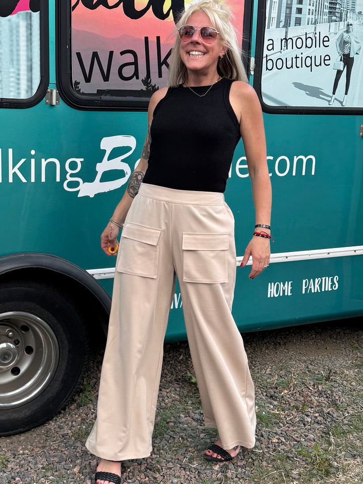 Marina Pants in Khaki