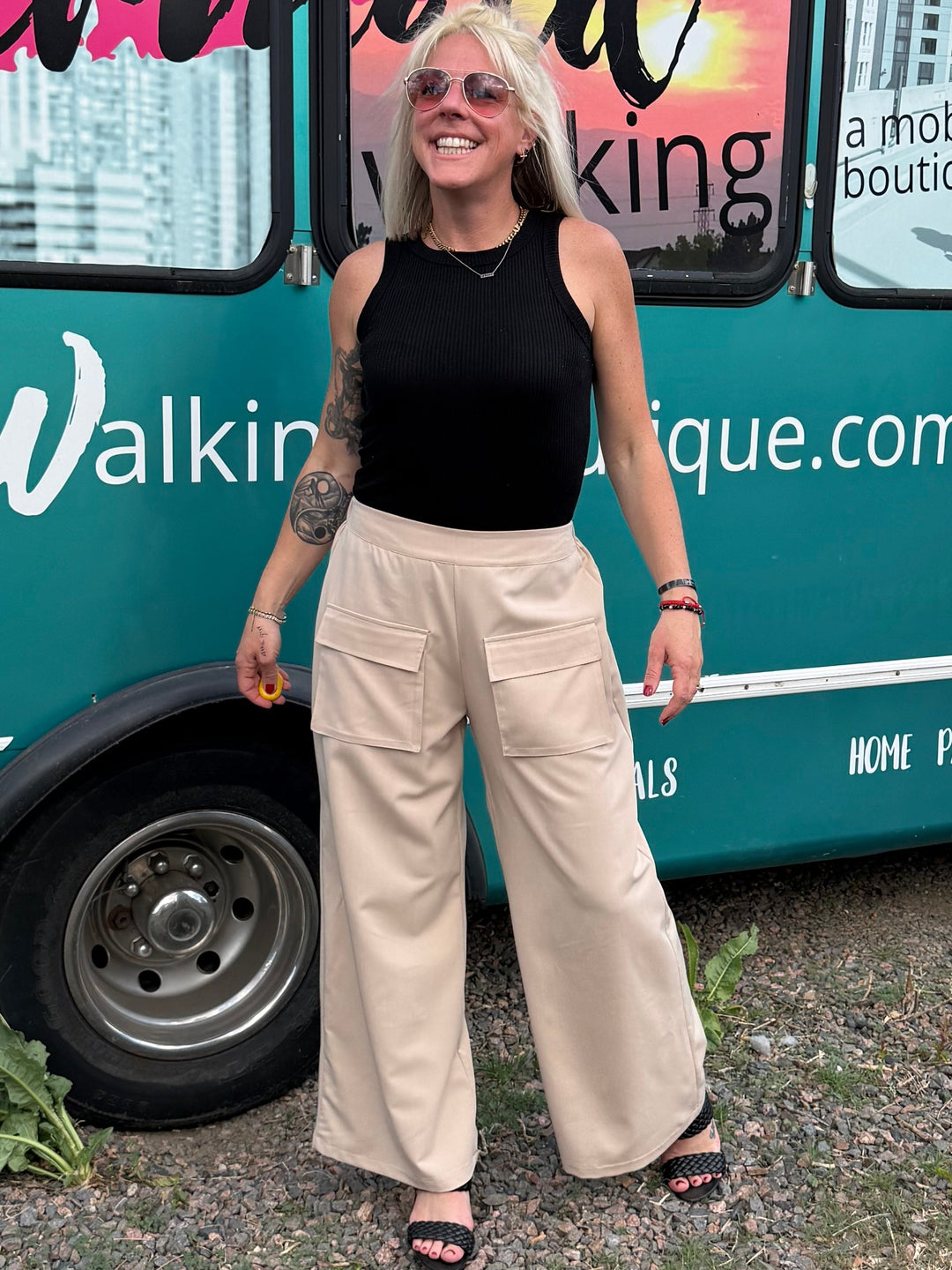 Marina Pants in Khaki