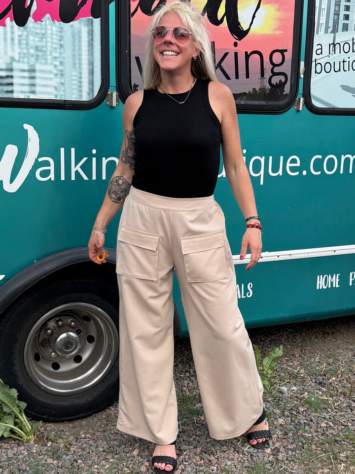 Marina Pants in Khaki