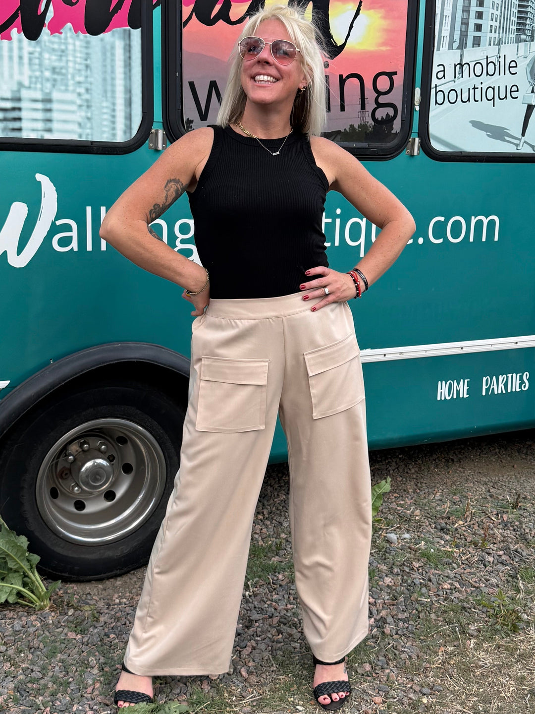 Marina Pants in Khaki
