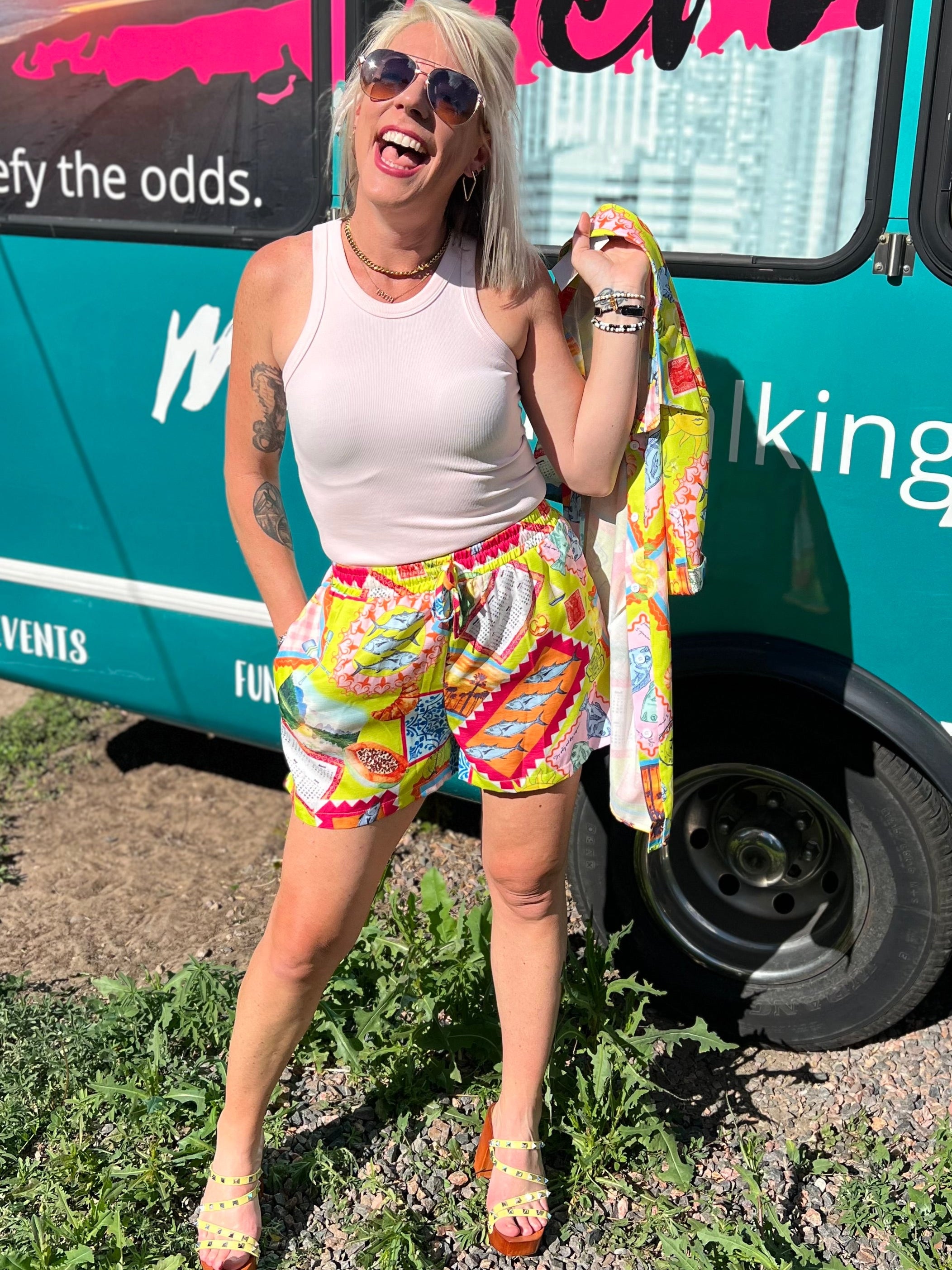 Euro Trip Button Up Top