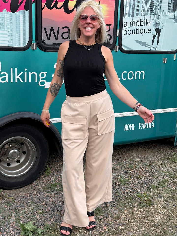 Marina Pants in Khaki