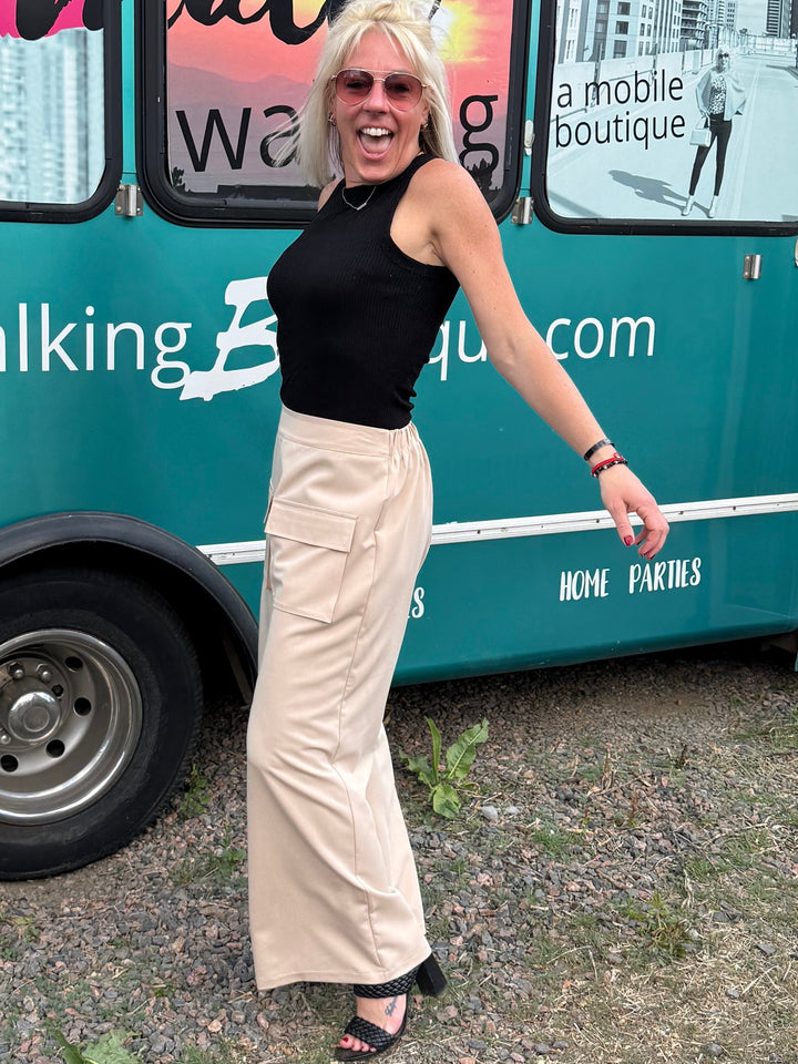 Marina Pants in Khaki
