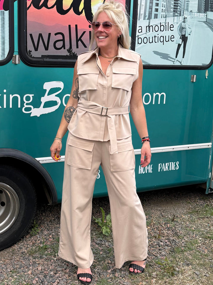 Marina Pants in Khaki