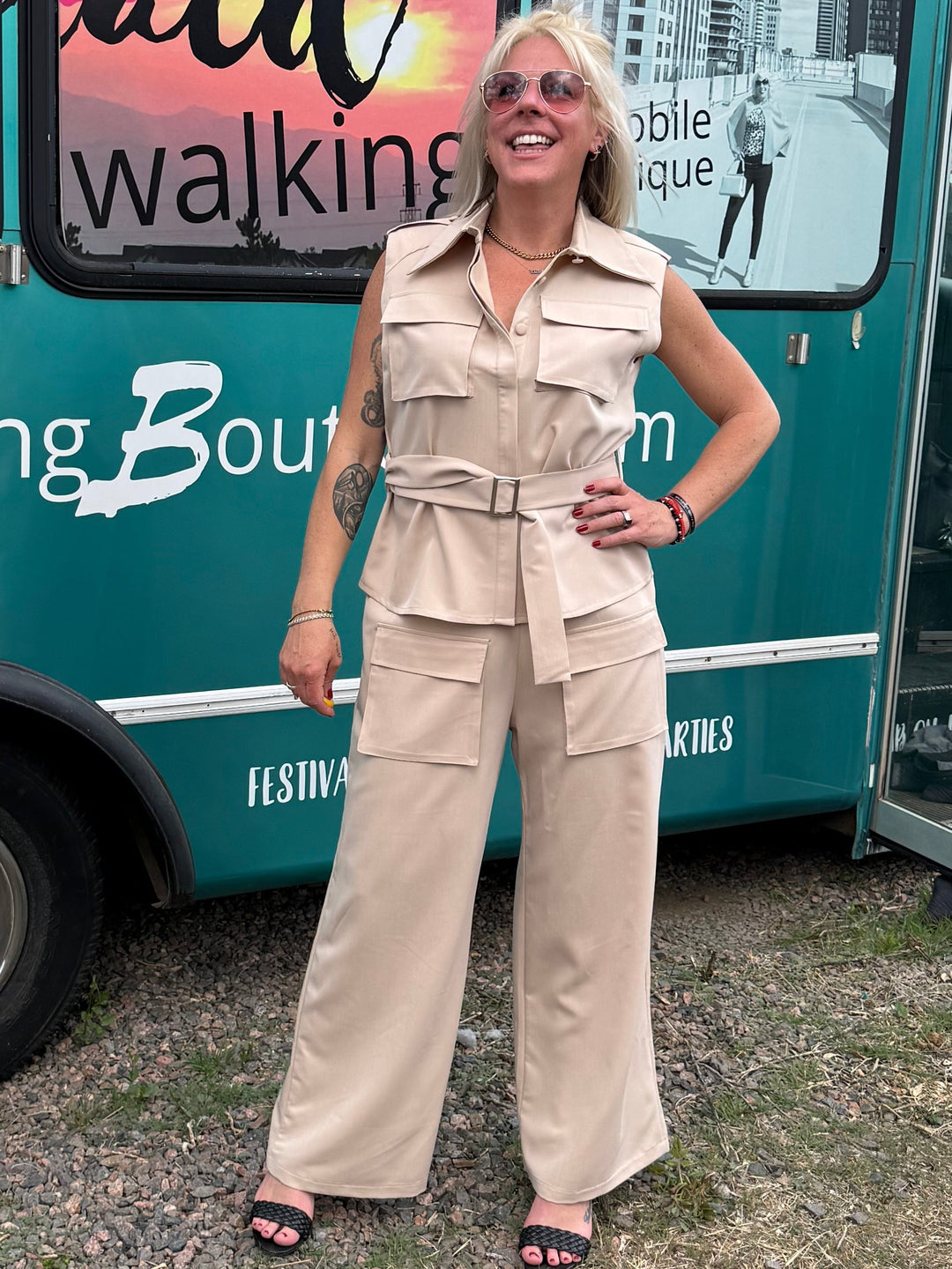 Marina Pants in Khaki