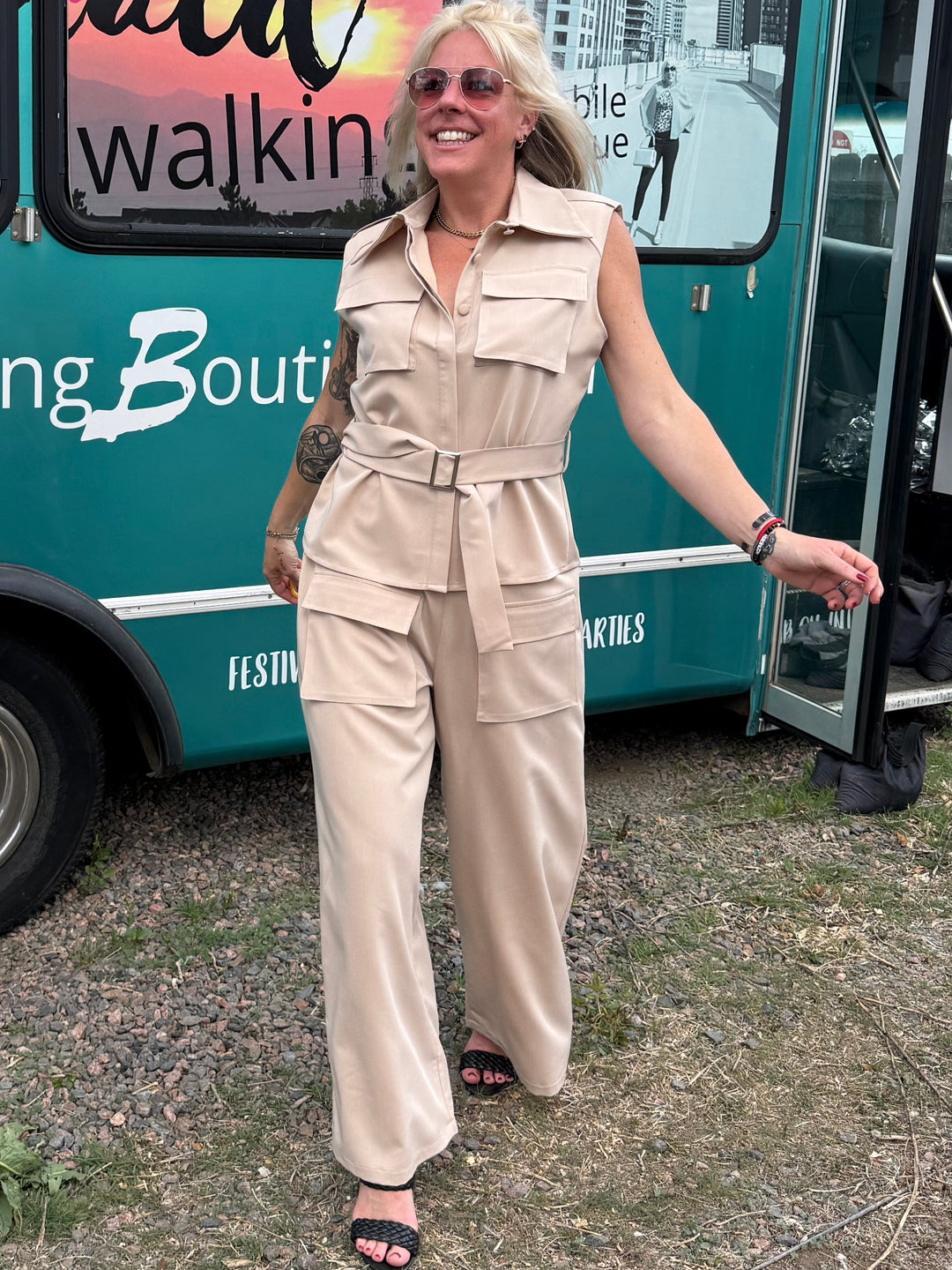 Marina Pants in Khaki