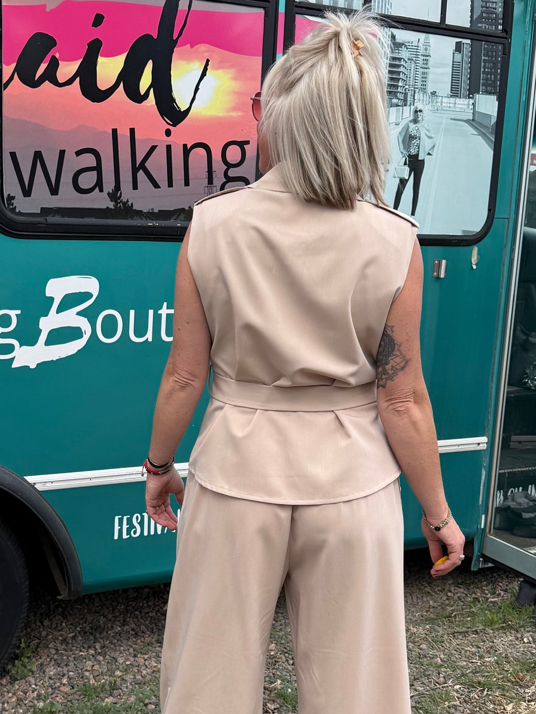 Marina Top in Khaki