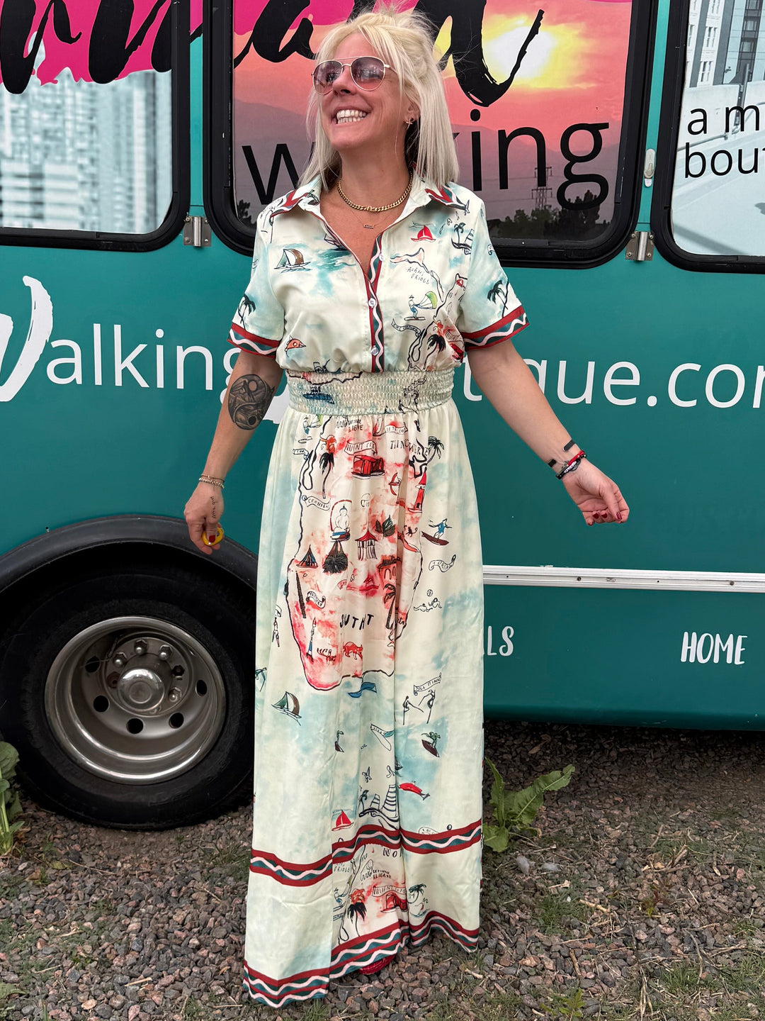 Treasure Map Dress