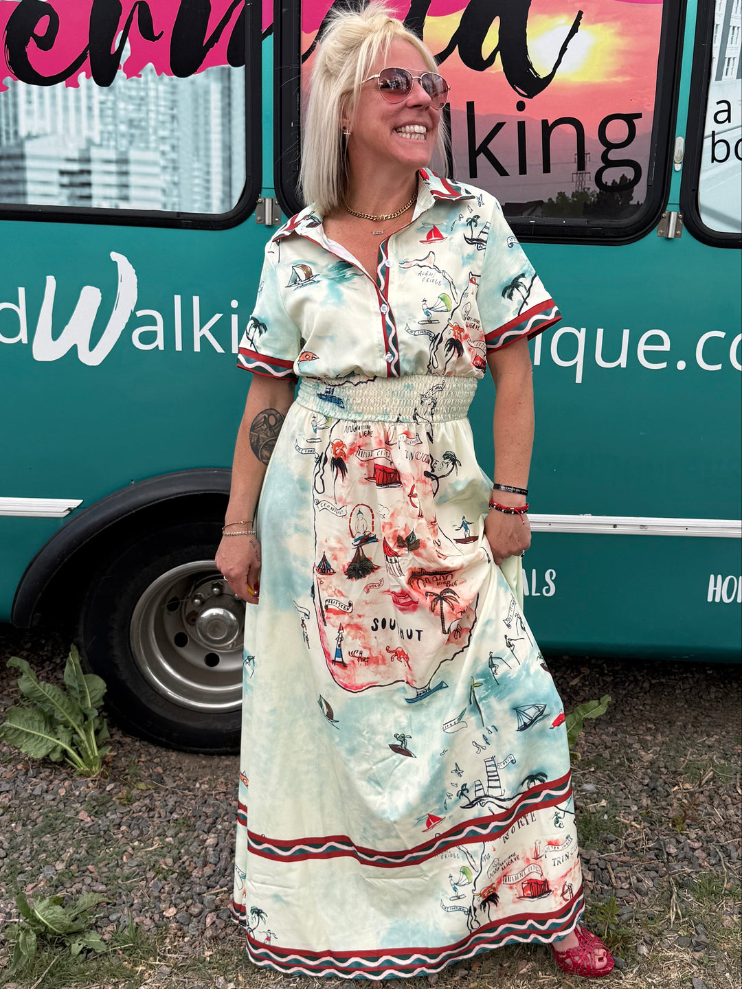 Treasure Map Dress