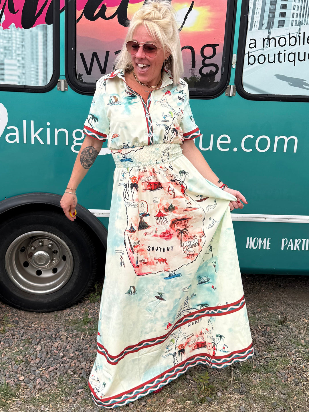 Treasure Map Dress
