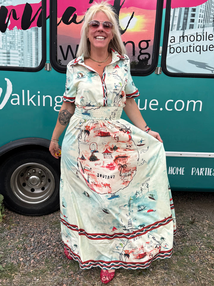 Treasure Map Dress
