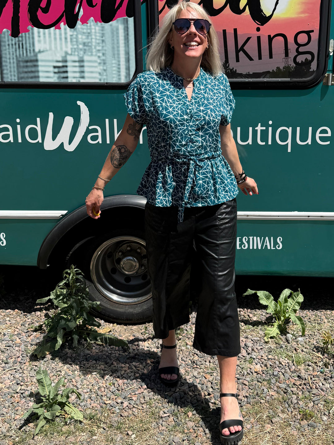 Darby Top in Teal