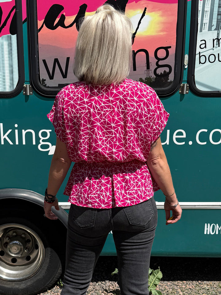 Darby Top in Magenta
