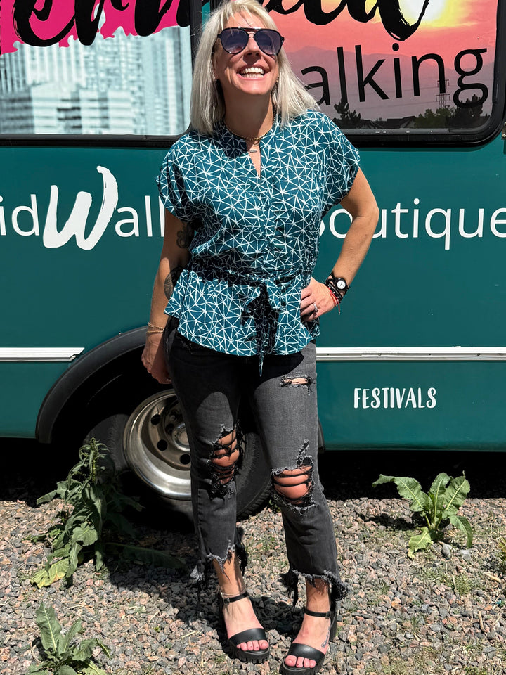 Darby Top in Teal