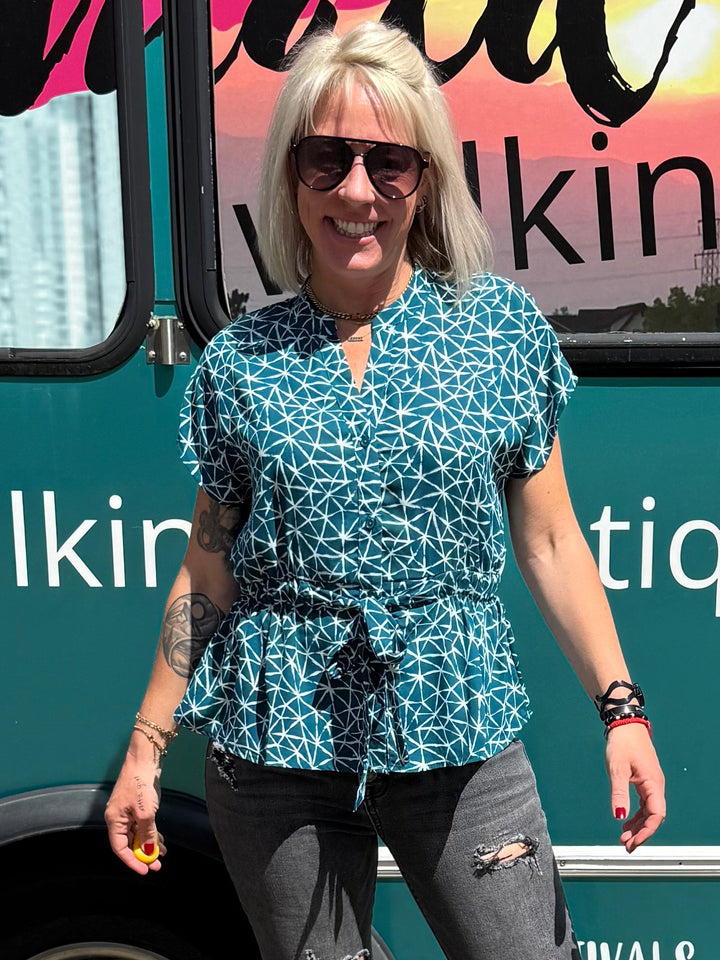 Darby Top in Teal