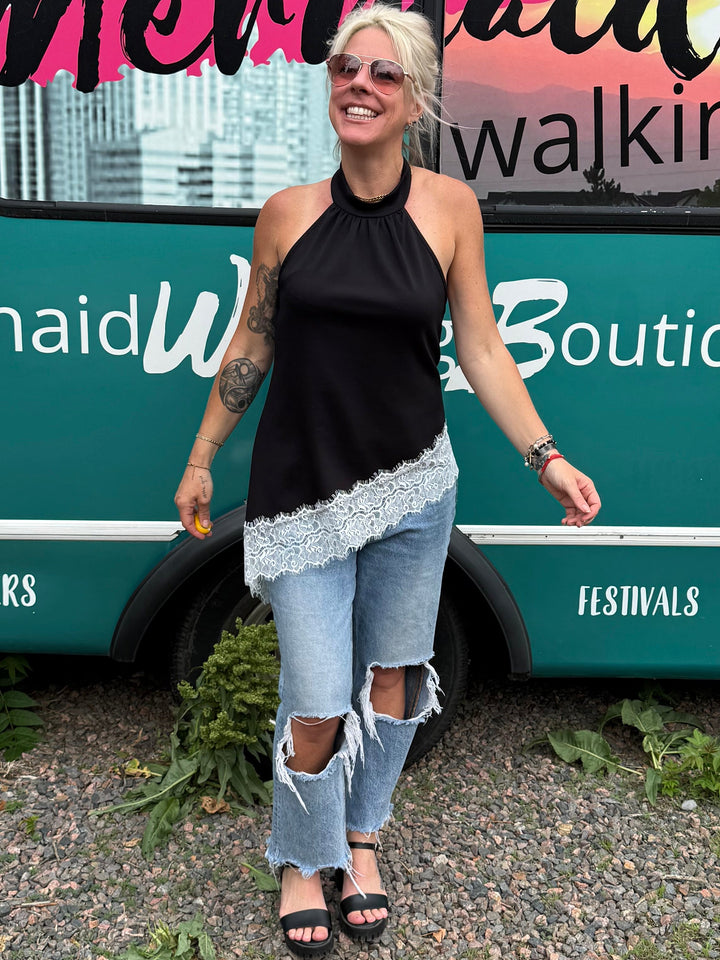 Banner Top in Black