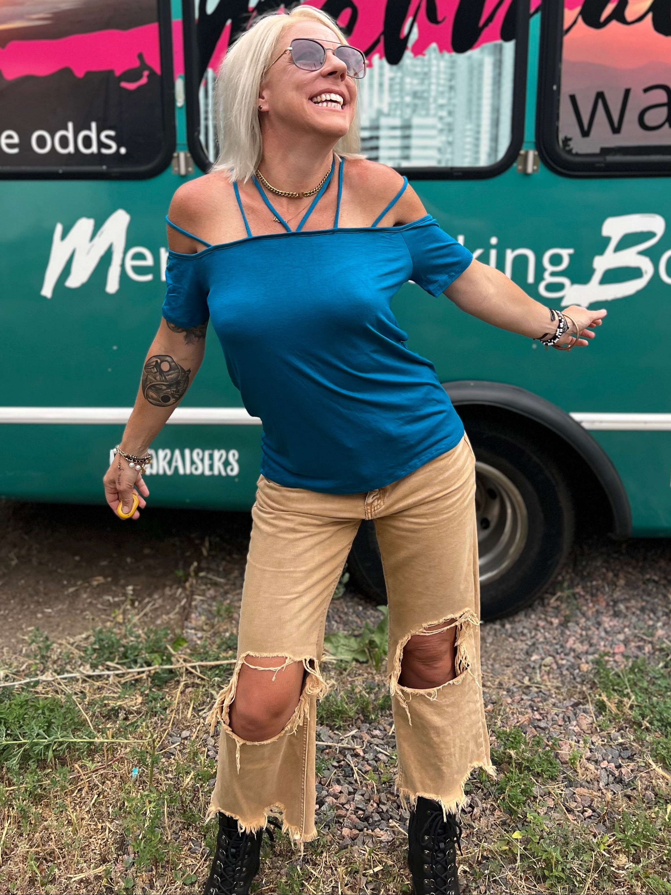 Joplin Top in Blue