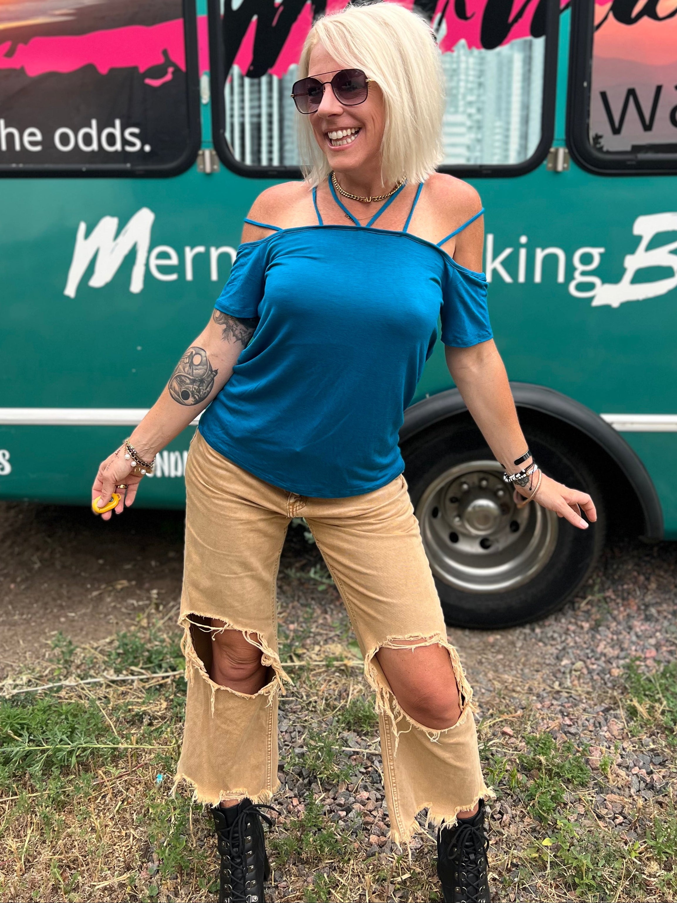 Joplin Top in Blue