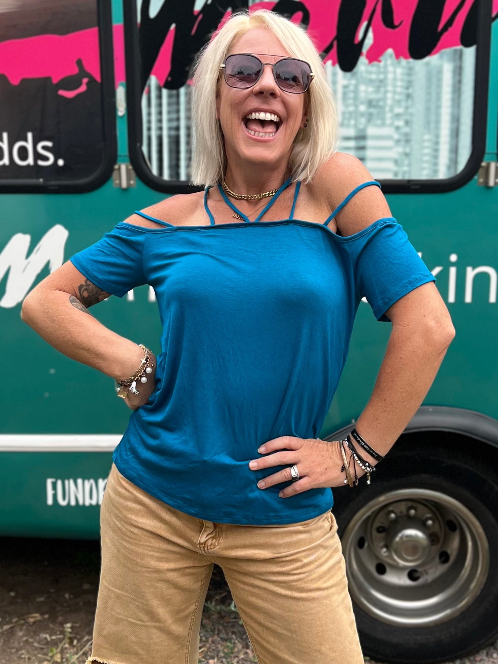 Joplin Top in Blue