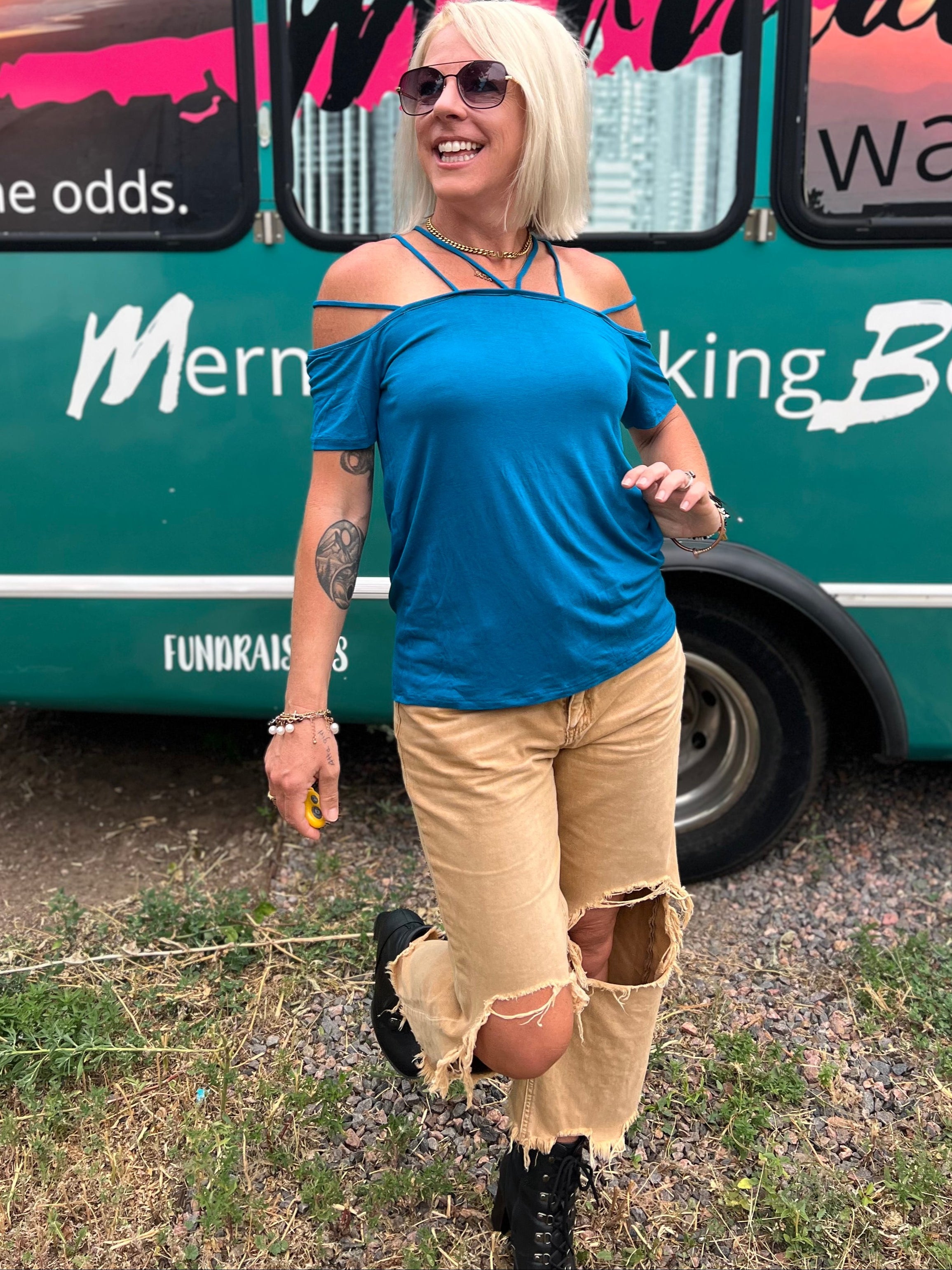 Joplin Top in Blue