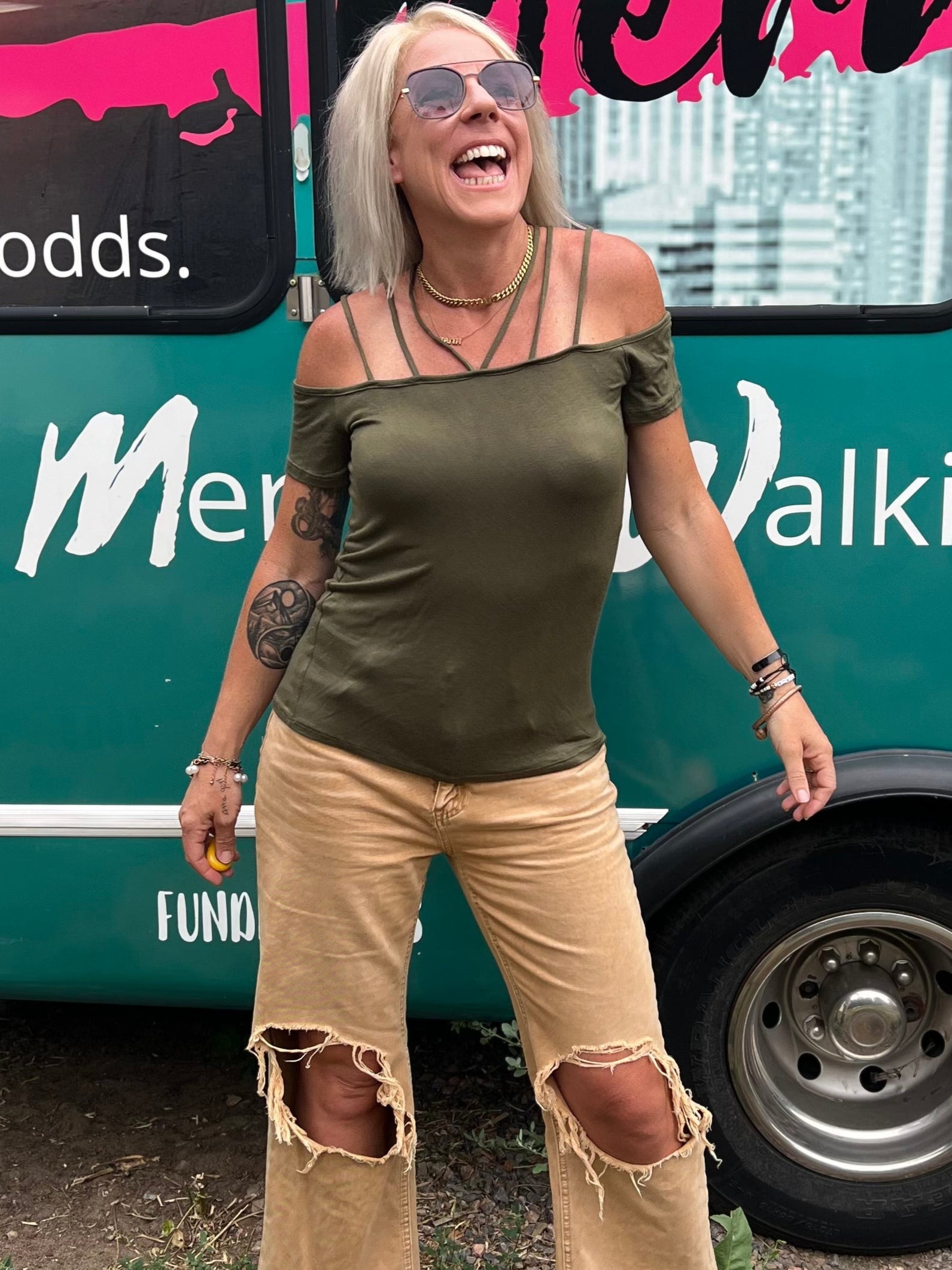 Joplin Top in Olive