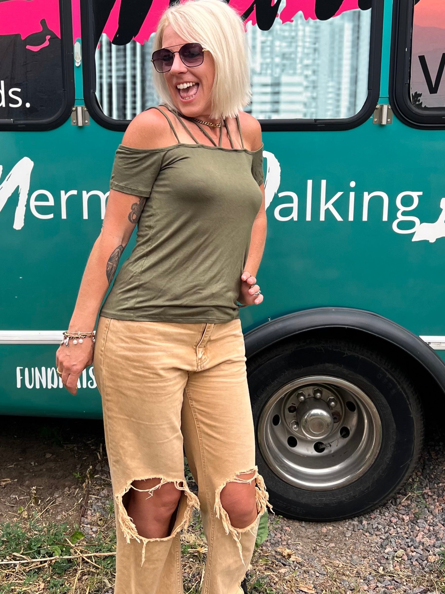 Joplin Top in Olive
