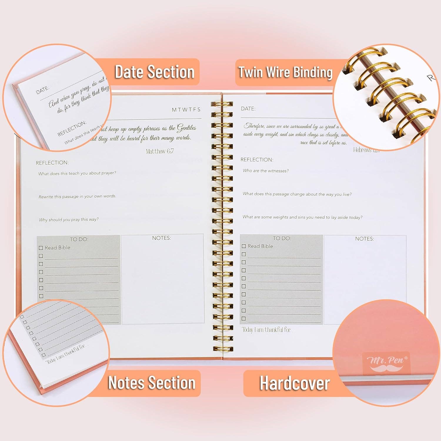 Sunset Blush Bible Journaling Kit